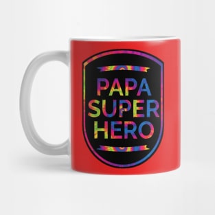 Papa superHero T Dye Mug